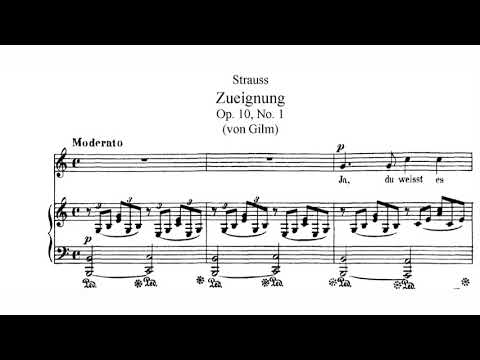 Zueignung - R. Strauss (piano / KARAOKE, Accompaniment, Mr, 반주)