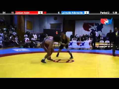84 KG Jordan Holm (USA) vs Laimutis Adomaitus (LIT)