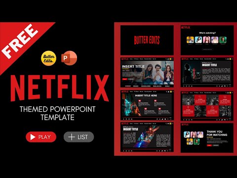 FREE‼️ Netflix Themed PowerPoint Template | Animated PowerPoint Template | Academic Presentation