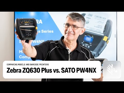 Comparing the Zebra ZQ630 Plus with the SATO PW4NX mobile label and barcode printers | Zebra