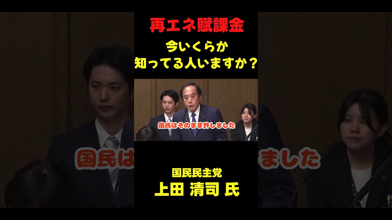 再エネ賦課金とかいう詐欺 #政治ニュース #政治 #国会