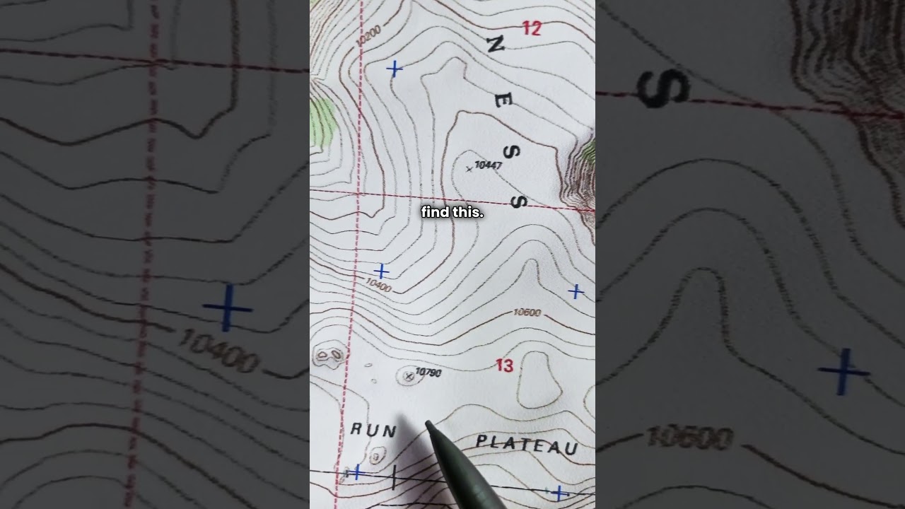 Topo Map Reading pt. 3/10: Contour Line Basics #mytopo #hiking #usgs #topomap