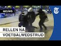 Harde confrontatie supporters en politie in Parijs