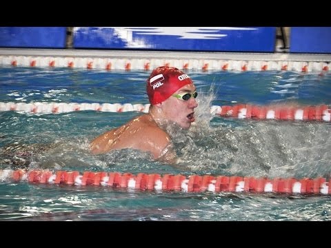 Bartosz Piszczorowicz w wyścigu na 100 metrów stylem motylkowym (Oleśnica, 18.10.2015)