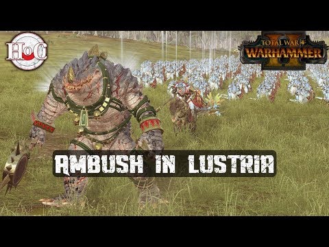 AMBUSH IN LUSTRIA - Total War Warhammer 2 - The Hunter and The Beast