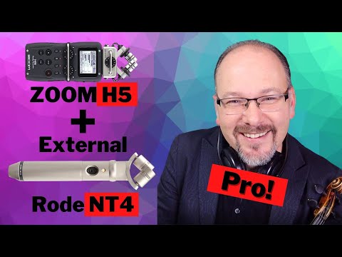 How To Use External Microphone - RODE NT4 with ZOOM H5