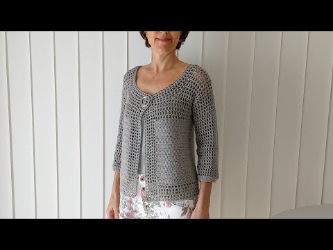 131. Jacke häkeln alle Größen Teil 1