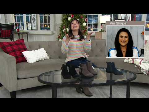 Clarks Collection Suede Ankle Boots - Cora Marigold on QVC