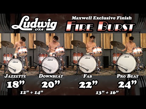 Which outfit sounds best? Ludwig Classic Maple Drum Kits - EXCLUSIVE Fire Burst Pearl