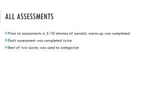 Flexibility Assessment