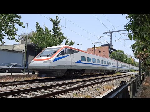 (4Κ)  Trainose ETR 470 07 at Iera Odos level crossing (test run)