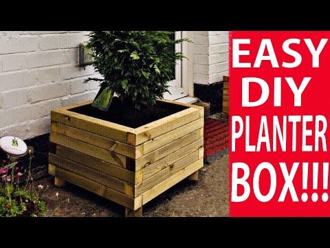 How to Make a Wooden Planter Box - The Easy Way to Build a DIY Planter Box | DIY Decor Ideas