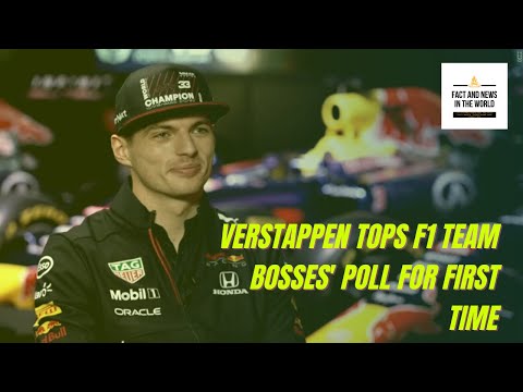 Verstappen tops F1 team bosses' poll for first time