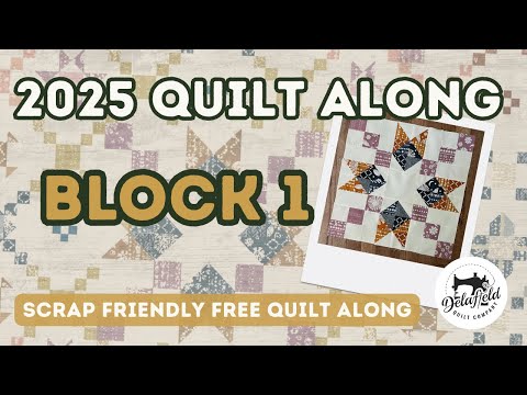 2025 Quilt Along - Block 1 - Free Tutorial #sewing #quilting