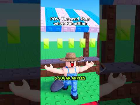The Seed Shop When You're Offline || Grow A Garden #growagarden #robloxanimation #roblox