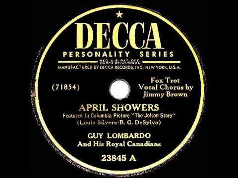 1947 Guy Lombardo - April Showers (Jimmy Brown, vocal)