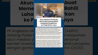 Akun Pembuat Meme Serang Personal Bahlil Lahadalia Dilaporkan ke Polda Metro Jaya