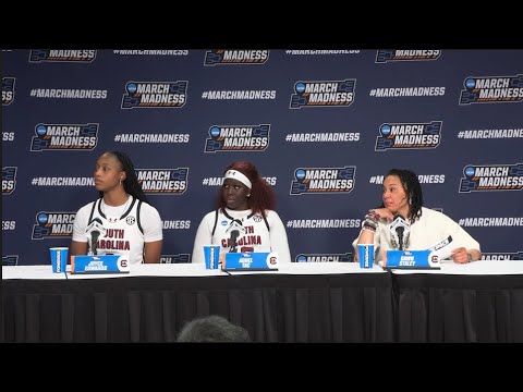 WBB Postgame: (Tennessee Tech) Dawn Staley, Joyce Edwards & Adhel Tac News Conference 03/21/25