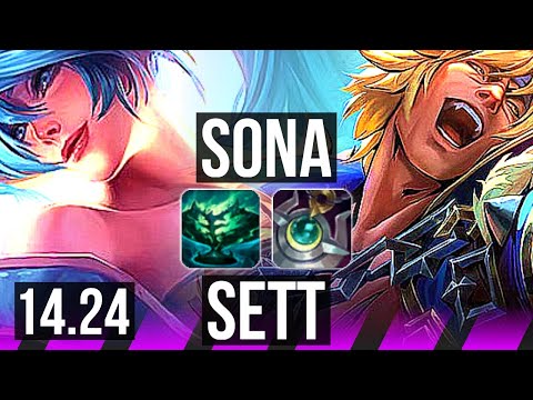 SONA & Zeri vs SETT & Kai'Sa (SUP) | NA Grandmaster | 14.24
