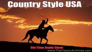 Country Style USA 1957 First Song   I've Got The Blues For Mammy, Old Time Radio