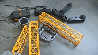 Unboxing Dickie Toys Giant Crane | Kid building and playing with electric construction crane toy