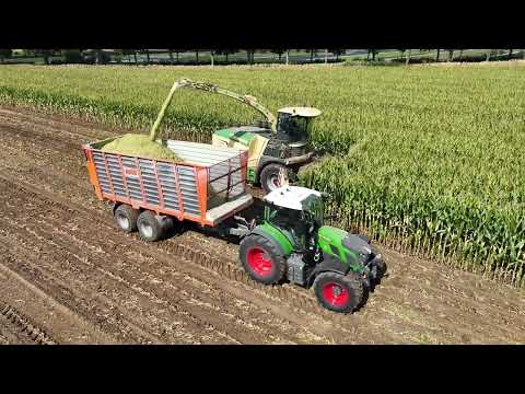 NEUHEIT: KRONE ROTOCHOP Maisernte 2025 Krone Big X 780 , Fendt 728, Fendt 620 / NEW Krone RotoChop
