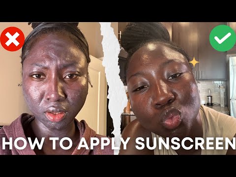HOW TO APPLY SUNSCREEN CORRECTLY! *NO WHITE CAST*