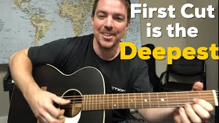 The First Cut Is The Deepest | Sheryl Crow | Beginner Guitar Lesson