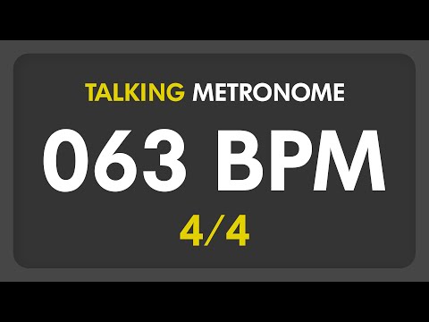 63 BPM - Talking Metronome (4/4)