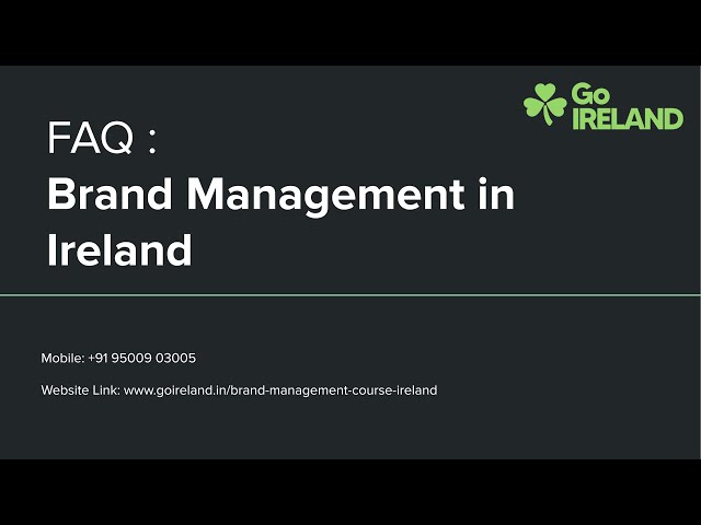 FAQ Brand Management in Ireland