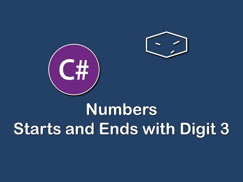numbers starts and ends with digit 3 in c