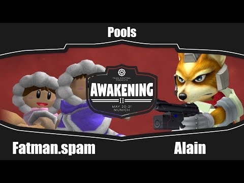 Awakening 2 - fatman.spam (IC) Vs. Alain (Fox) - Pools - Melee Singles