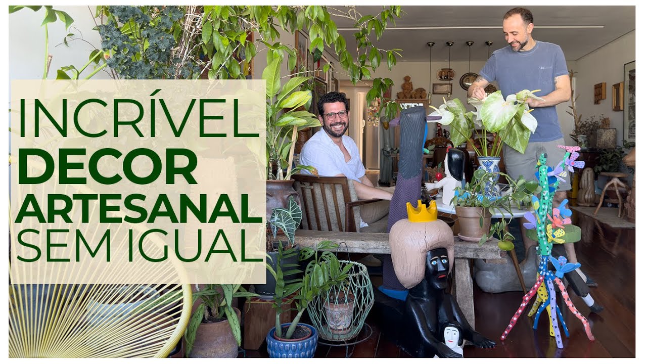 A INACREDITÁVEL DECOR TODA COM ARTE POPULAR BRASILEIRA E ARTESANATOS INCRÍVEIS POR TODOS OS LADOS