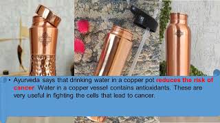 Health benefits of using copper vessels