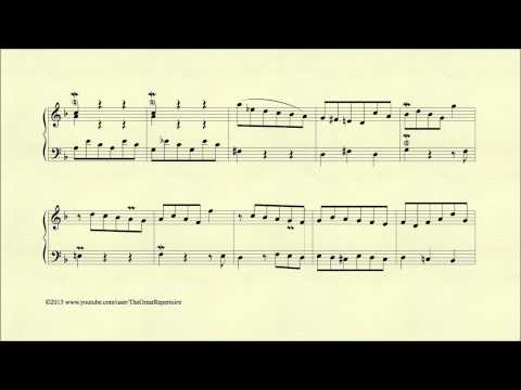 Bach, Prelude in D minor, BWV 926, Piano
