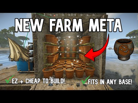 [NEW] RUST MINI FARM! FITS IN ANY BASE! 1x1 STACKABLE FARM DESIGN META!