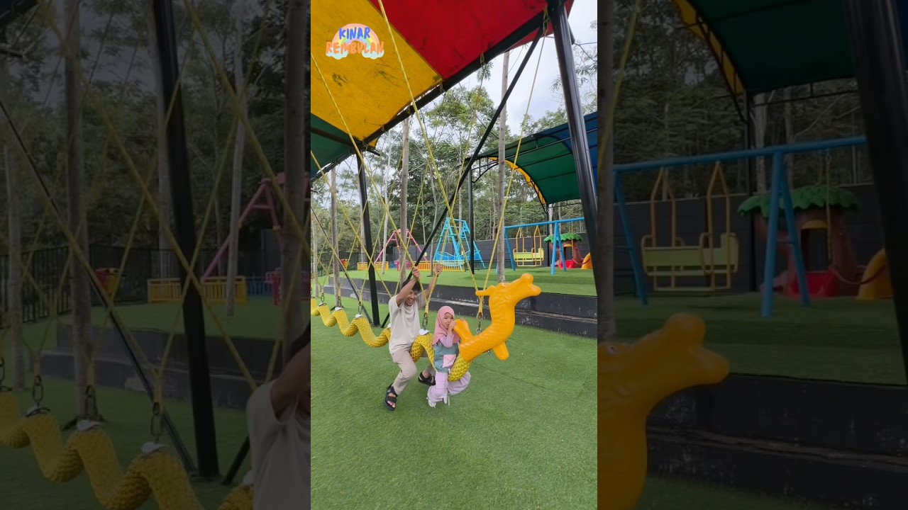 REMBULAN PENGEN NAIK NAGA 😂 #shorts #viral #naga #karnaval #playground #odongodong #lucu #bermain