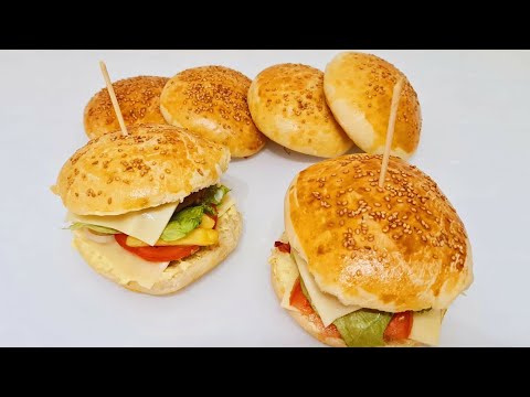 PANINO Hamburger Cheeseburger Fatto in Casa con Solo ACQUA E FARINA