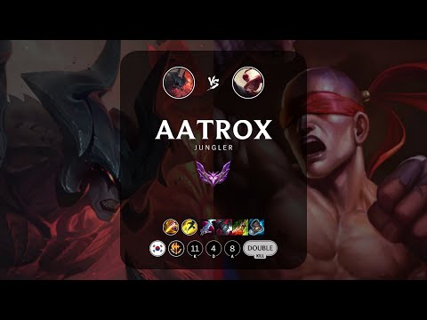 Aatrox Jungle vs Lee Sin - KR Master Patch 13.8
