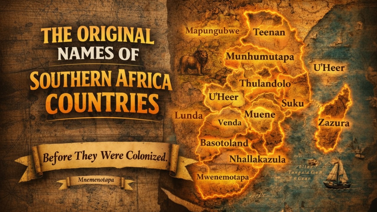 The Original Names of Southern Africa Before Colonization – The Map They Erased.