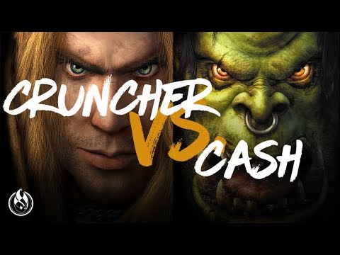 Fight Night: CrunCher (HU) vs Cash (Orc) w/ Grubby & Kendric - Warcraft 3 Gameplay