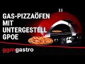 Cuptor pentru pizza pe gaz - 9x 25 cm - Manual - Galben crem