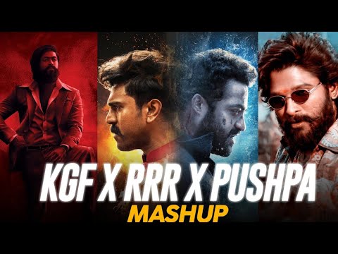 Mega Mashup  - KGF vs RRR vs PUSHPA VFX DJ GALFLY  #india #indian