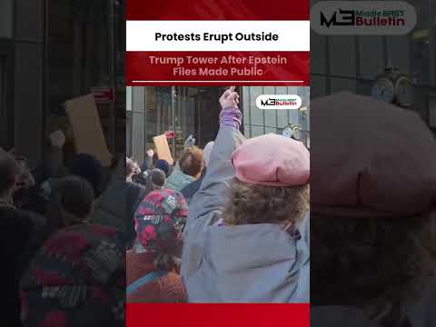 Protests Break Out Outside Trump Tower After Release of Epstein Case Documents