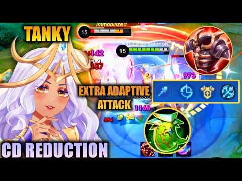 TANKY + CD REDUCTION + EXTRA ADAPTIVE ATTACK! ESMERALDA BRUCE FORCE BREASTPLATE COMBO BUILD! | MLBB