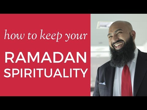 How do I keep my Ramadan spiritual state going after Eid?
