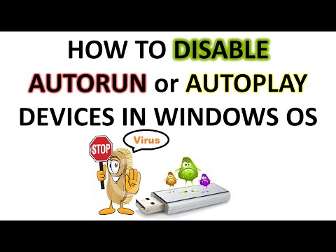 Disable autorun devices - how to disable autorun or autoplay devices