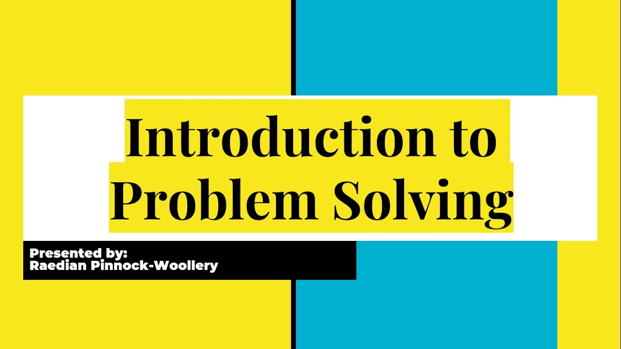 CSEC IT: Problem Solving Lesson 1 | Introduction to Problem Solving