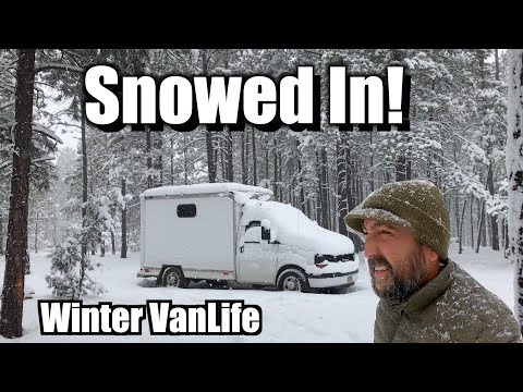 Snowed in at Camp - Winter Vanlife
