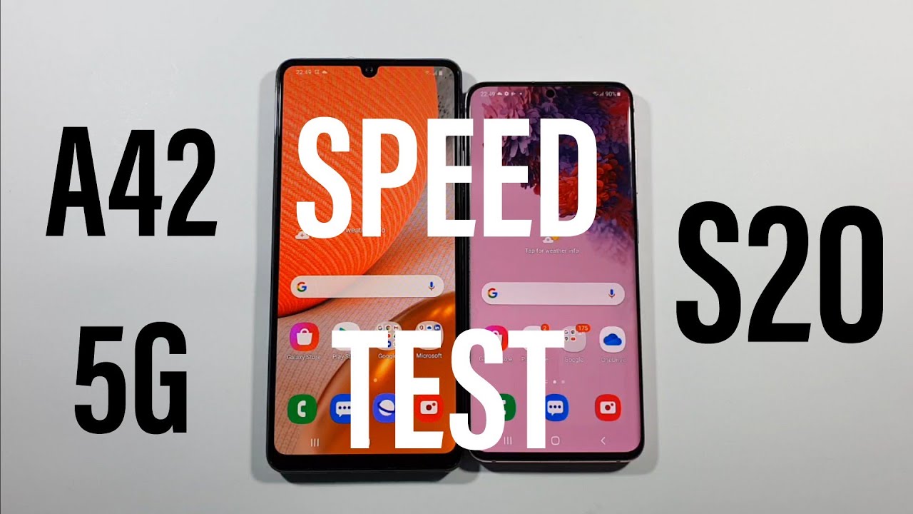 Samsung A42 5G vs Samsung S20 Speed Test